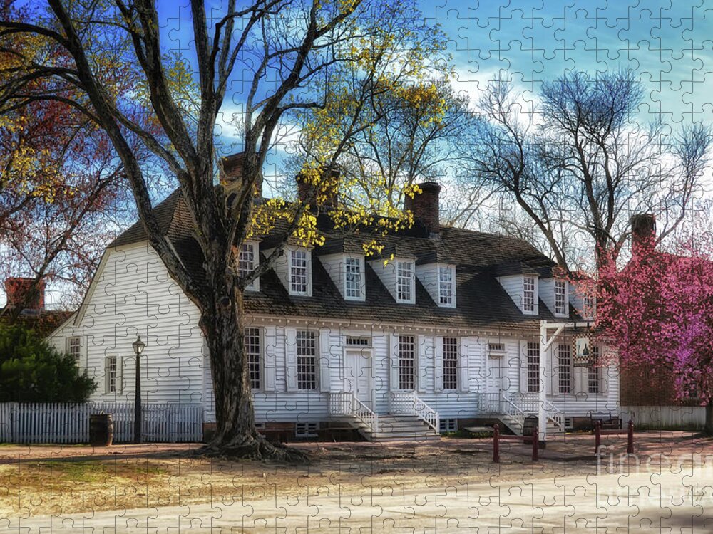 Williamsburg Jigsaw Puzzle featuring the photograph The Wetherburn Tavern by Lois Bryan