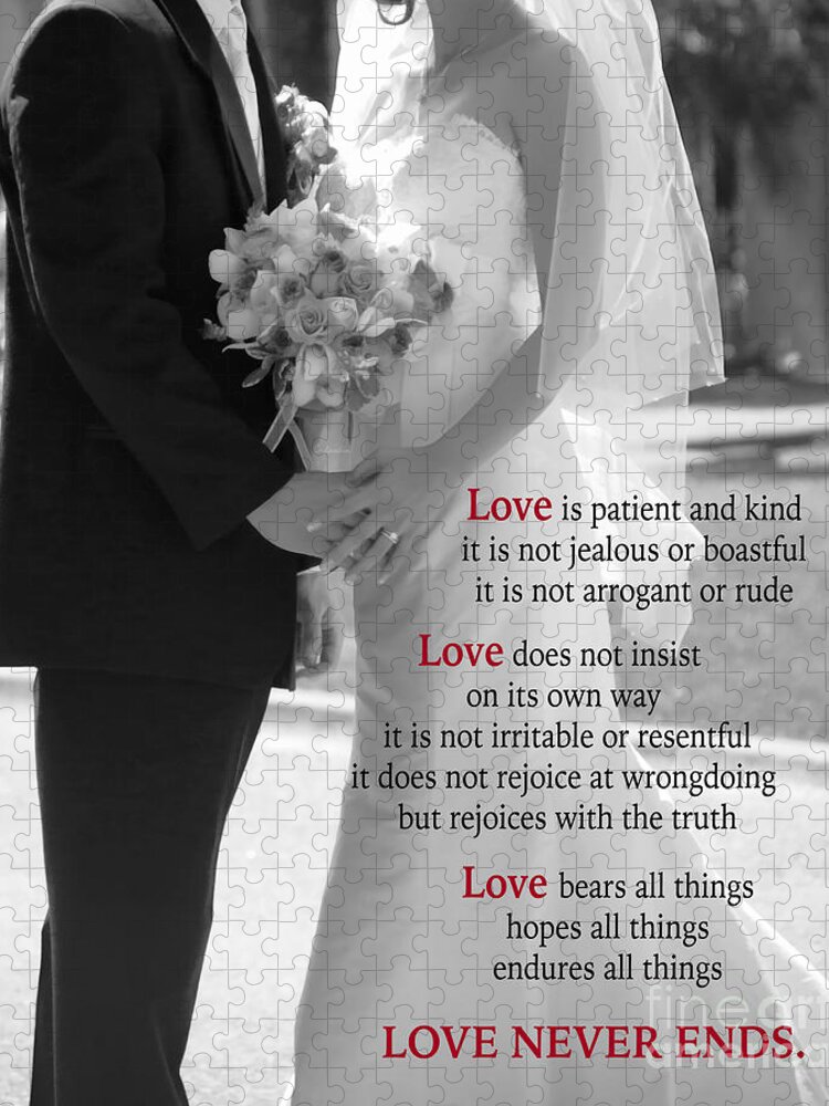 Ove Jigsaw Puzzle featuring the photograph Things To Remember About Love - BLACK AND WHITE #2 by Claudia Ellis