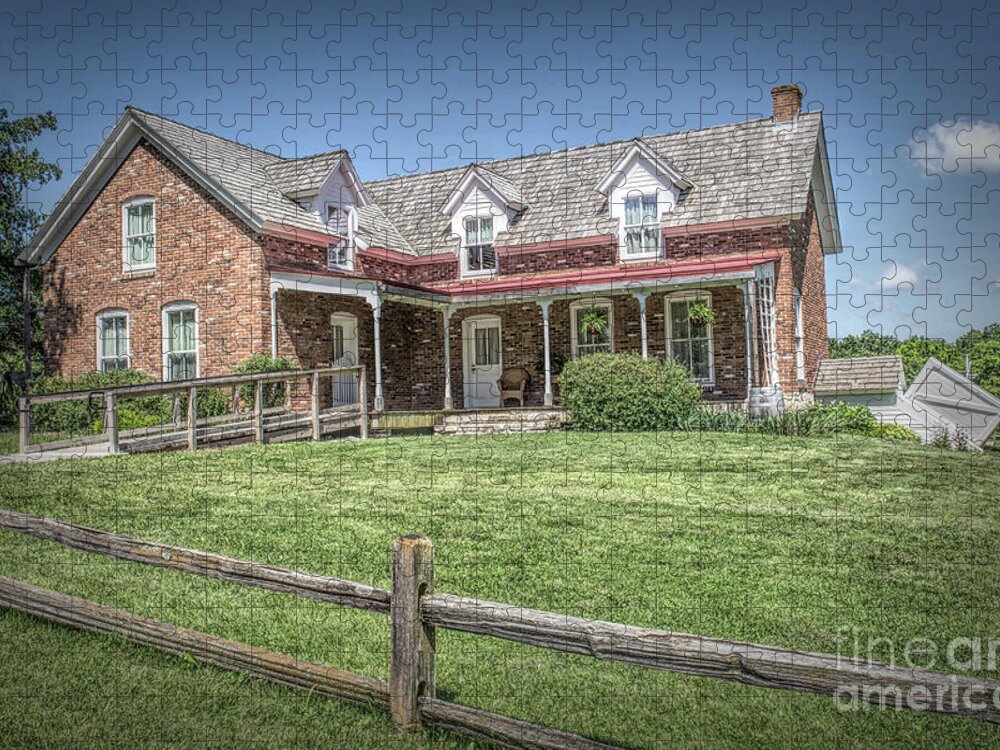 Thornton Mansion Jigsaw Puzzle featuring the photograph Thornton Mansion by Lynn Sprowl