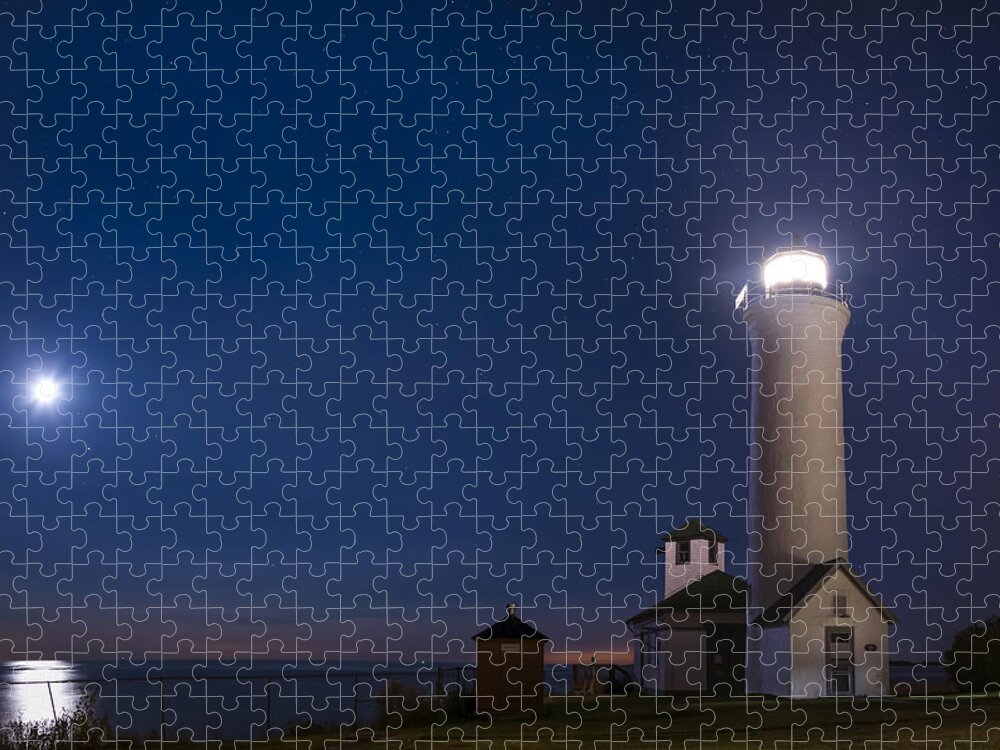 Landscape Jigsaw Puzzle featuring the photograph Tibbets Point Night by Mark Papke