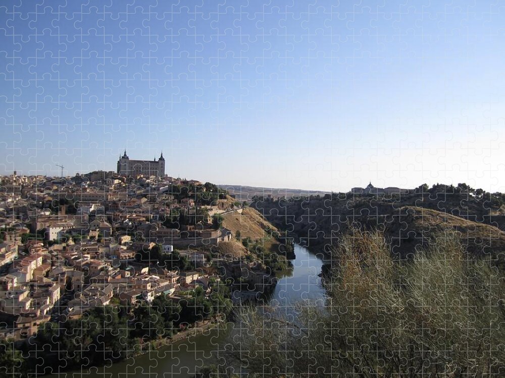 Toledo Jigsaw Puzzle featuring the photograph Toledo Hillside by John Shiron