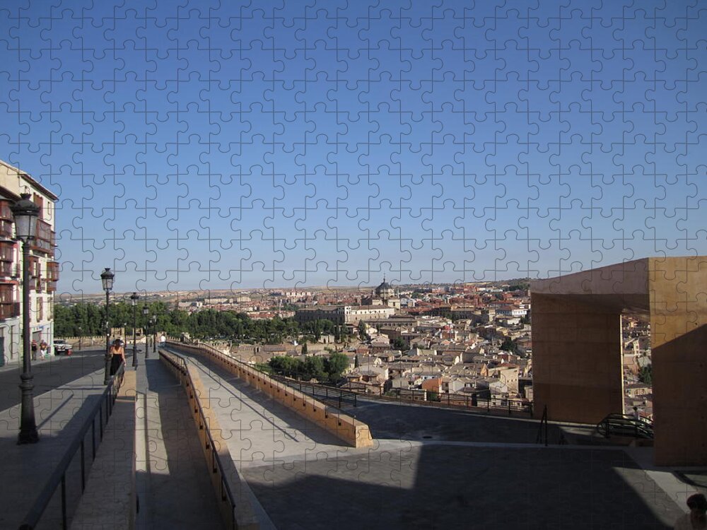 Toledo Jigsaw Puzzle featuring the photograph Toledo Walkway by John Shiron