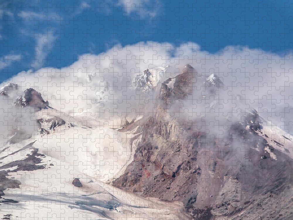 Mount Hood Jigsaw Puzzle featuring the photograph Top Of The World by Kristina Rinell