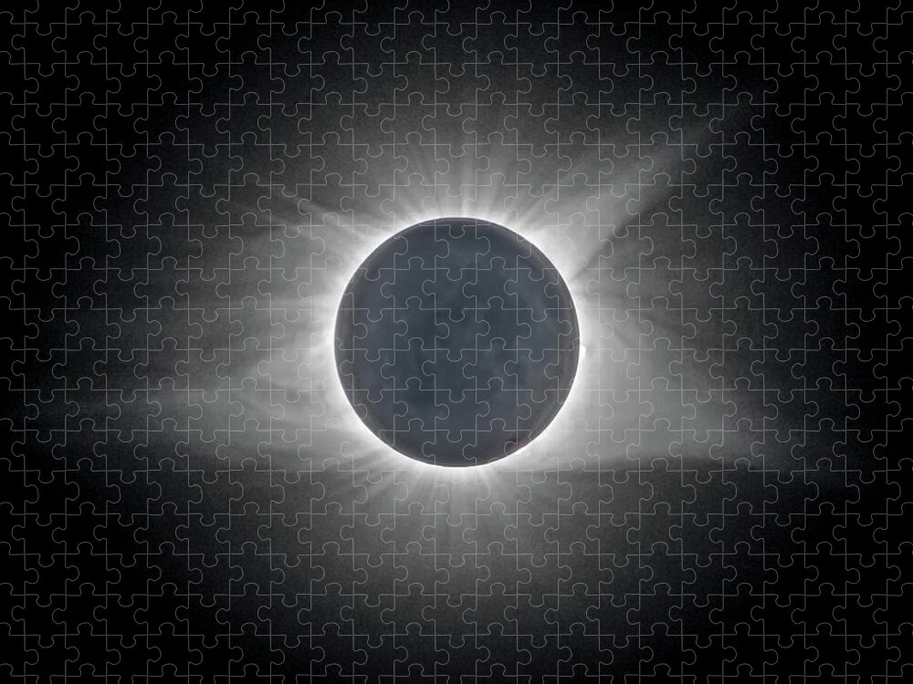 Da* 300 Jigsaw Puzzle featuring the photograph Total Solar Eclipse with Corona by Lori Coleman