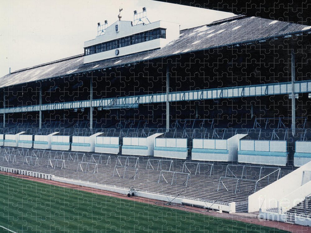  Jigsaw Puzzle featuring the photograph Tottenham - White Hart Lane - East Stand 2 - Leitch - 1970s by Legendary Football Grounds