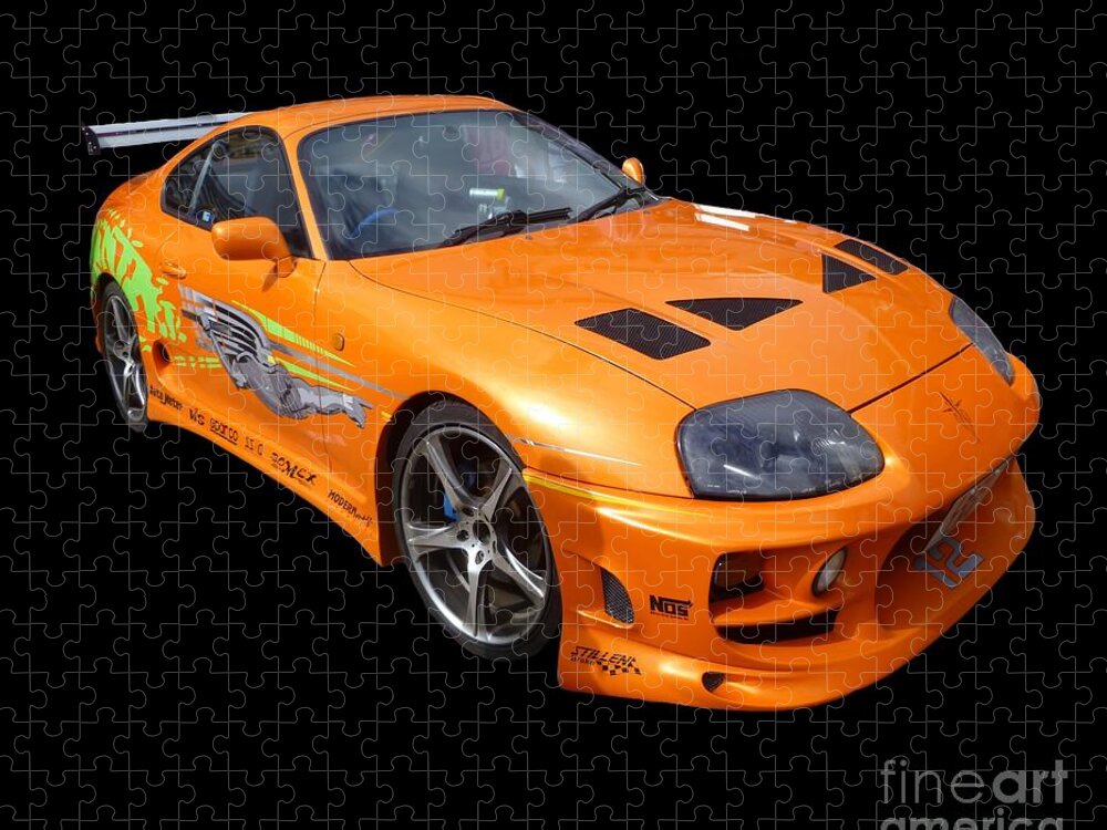 Fast Jigsaw Puzzle featuring the photograph Toyota Supra by Vicki Spindler