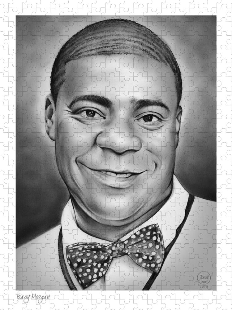 Tracy Morgan Jigsaw Puzzle featuring the drawing Tracy Morgan by Greg Joens