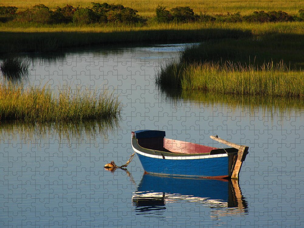 Solitude Jigsaw Puzzle featuring the photograph Tranquil Cape Cod Photography by Juergen Roth