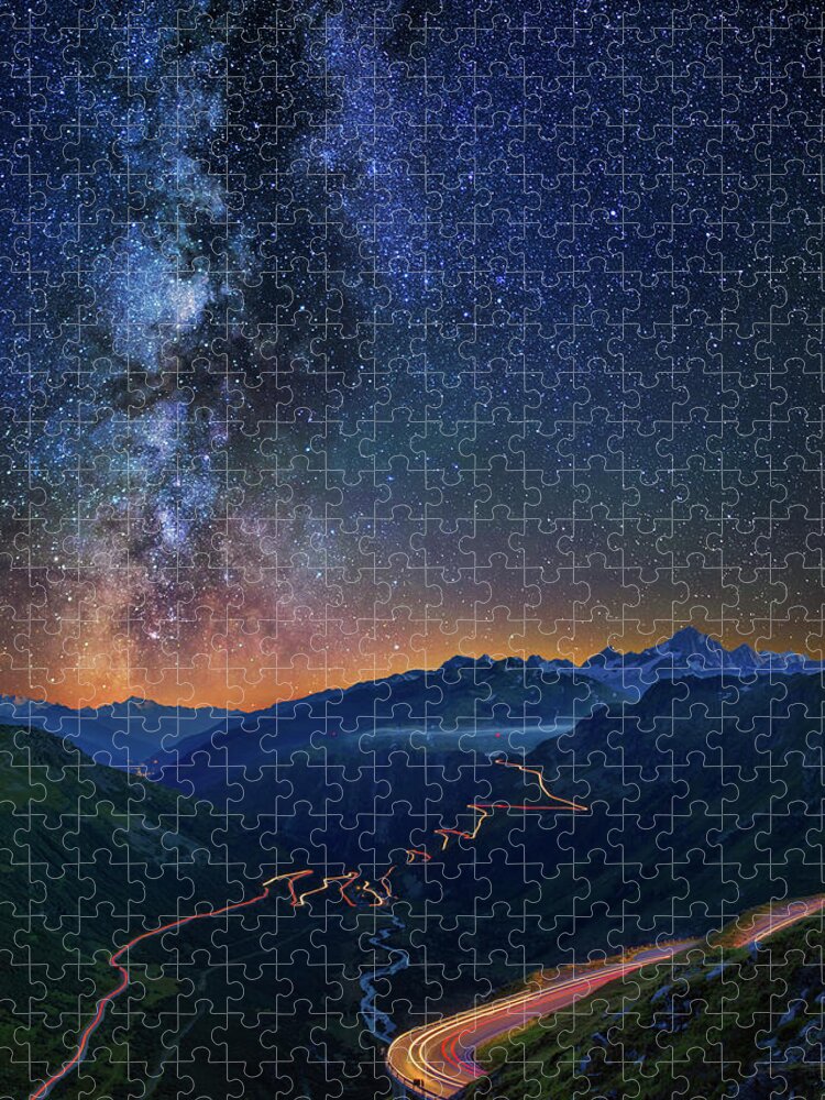 Mountains Jigsaw Puzzle featuring the photograph Transience and Eternity by Ralf Rohner