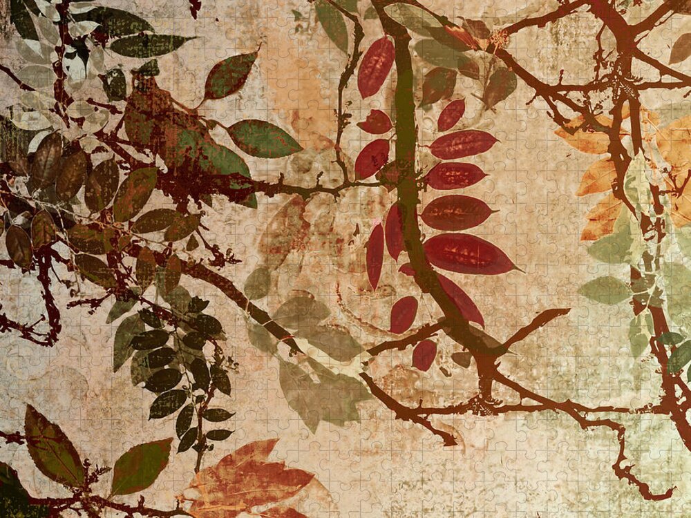 Autumn Leaves Jigsaw Puzzle featuring the painting Transition by Mindy Sommers