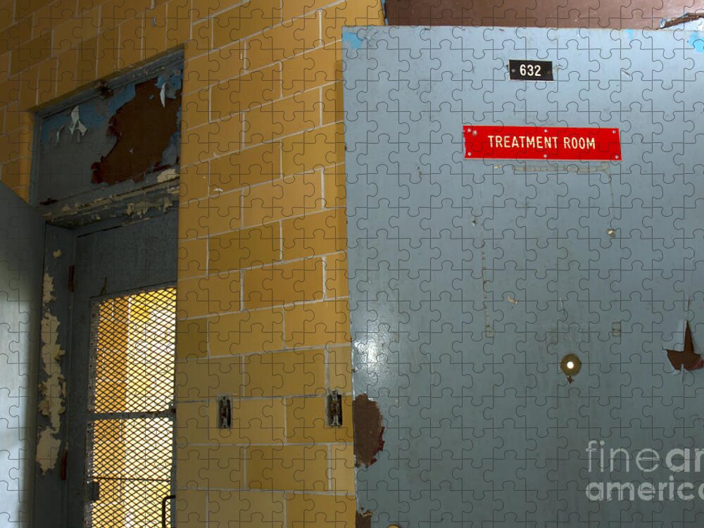 Treatment Jigsaw Puzzle featuring the photograph Treatment room by Karen Foley