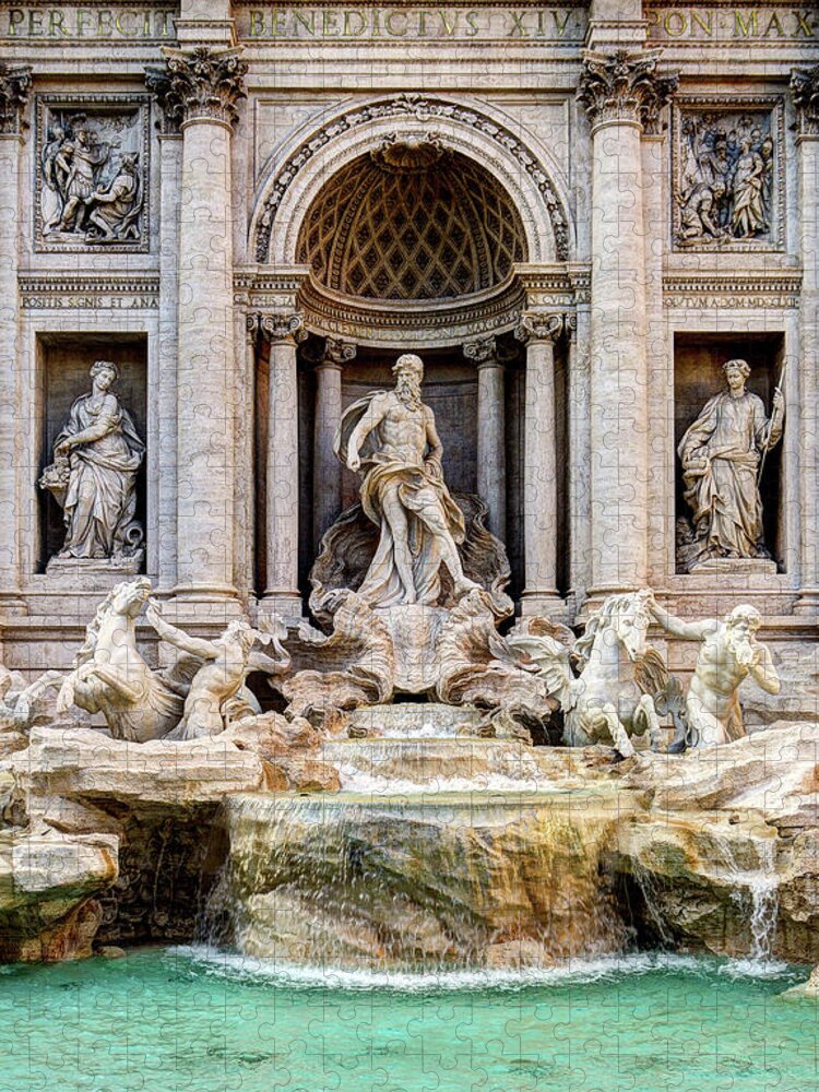 Fontana Di Trevi Jigsaw Puzzle featuring the photograph Trevi FOuntain by Weston Westmoreland