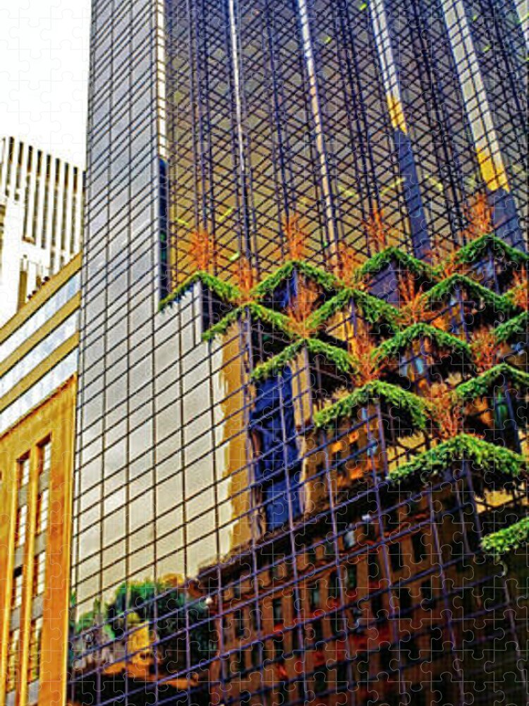 Trump Jigsaw Puzzle featuring the photograph Trump tower New York City Manhattan vertical by Tom Jelen