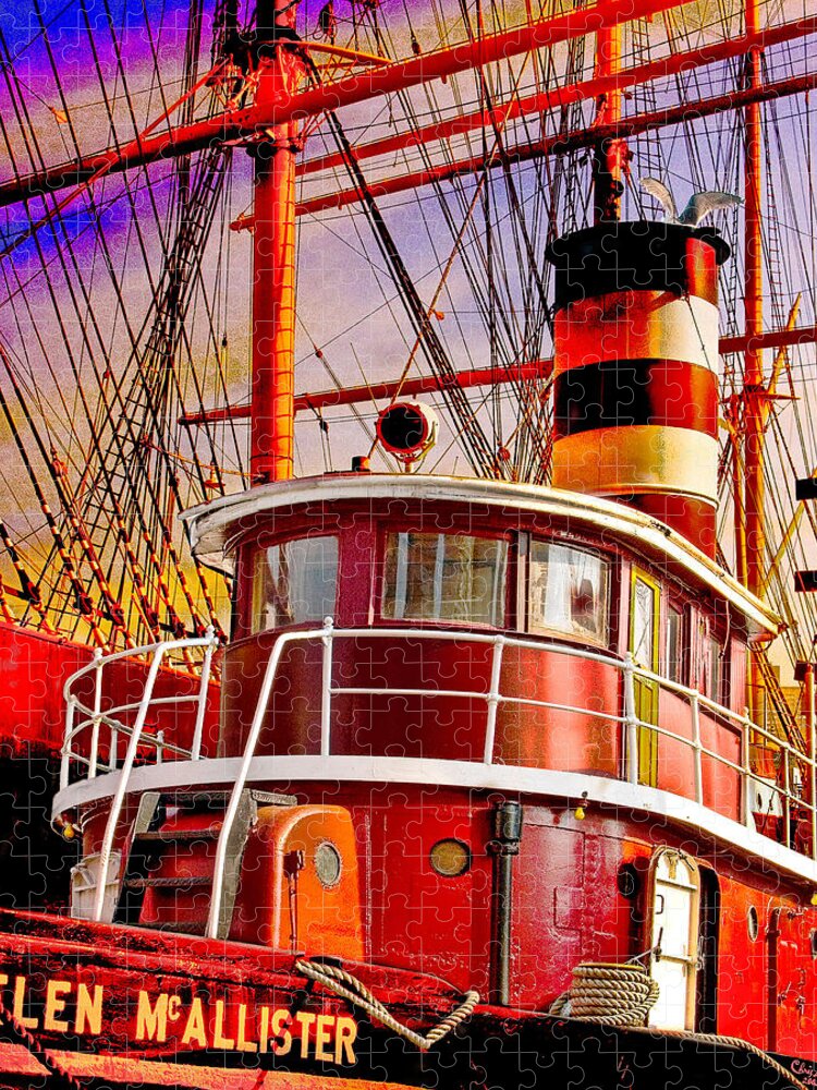 Tugboat Jigsaw Puzzle featuring the photograph Tugboat Helen McAllister by Chris Lord