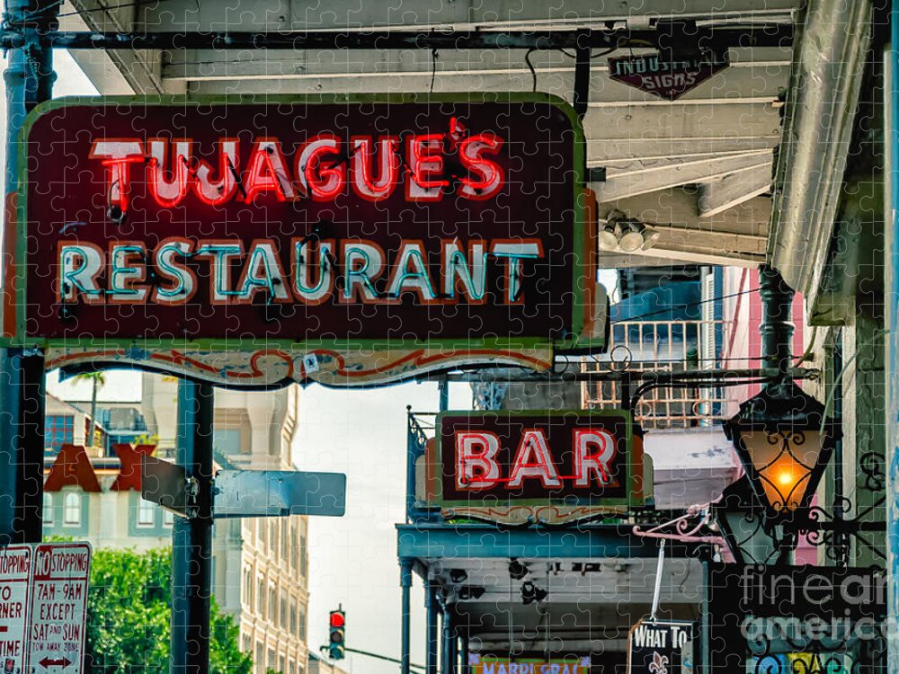 Tujague's Jigsaw Puzzle featuring the photograph Tujagues - French Quarter NOLA by Kathleen K Parker