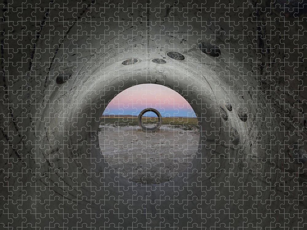 After Sundown Jigsaw Puzzle featuring the photograph Tunnels After Sundown by David Andersen