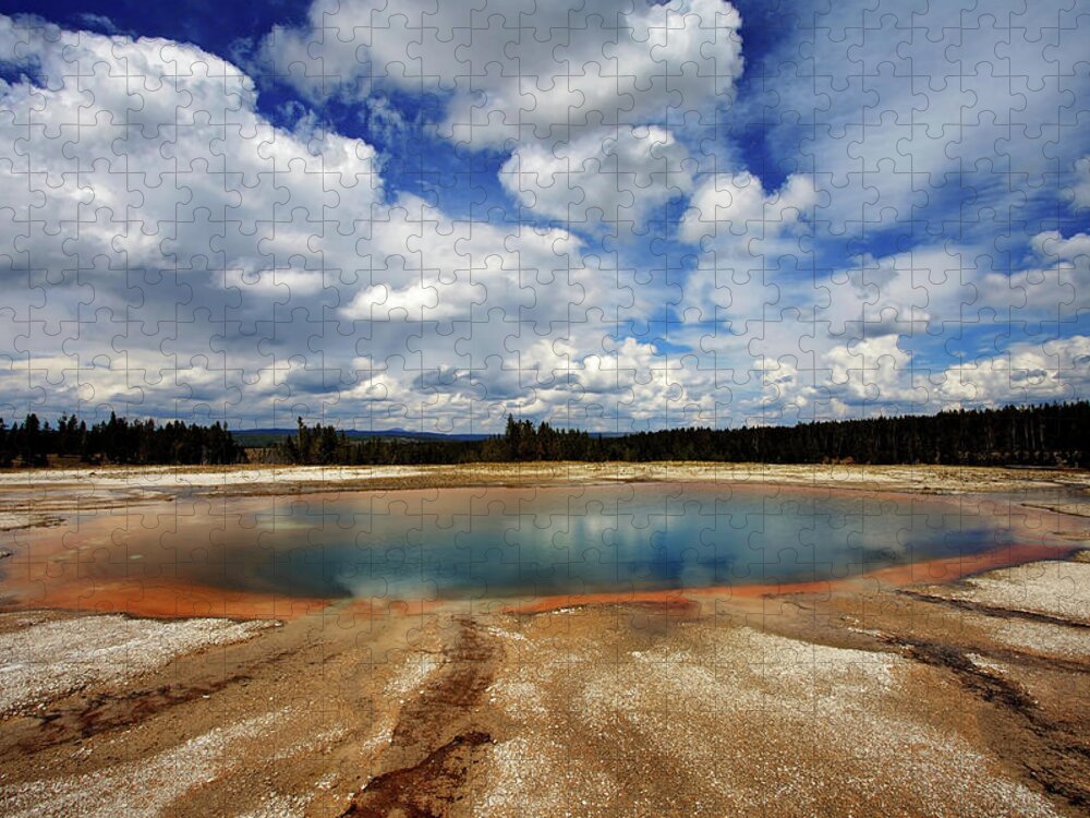 Yellowstone Jigsaw Puzzle featuring the photograph Turquoise Pool by Eilish Palmer