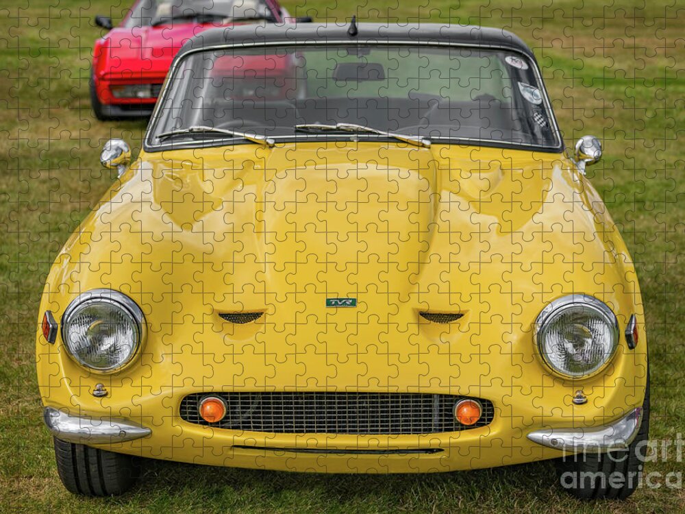 Tvr Jigsaw Puzzle featuring the photograph TVR Vixen S2 1969 by Adrian Evans