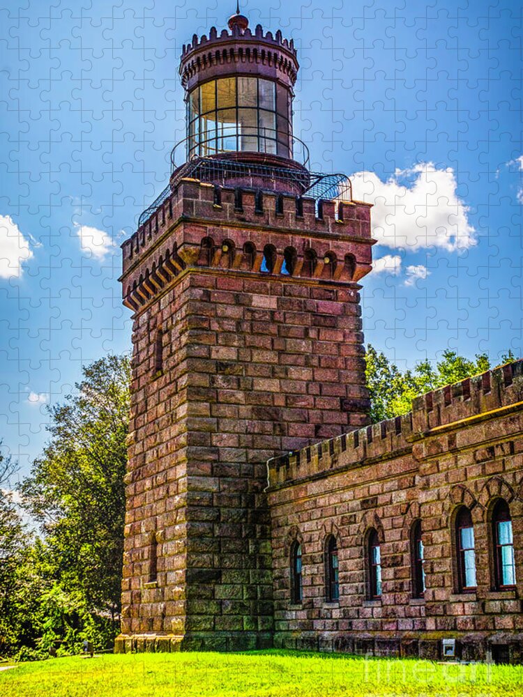 Navesink Jigsaw Puzzle featuring the photograph Twin Lights South Tower by Nick Zelinsky Jr