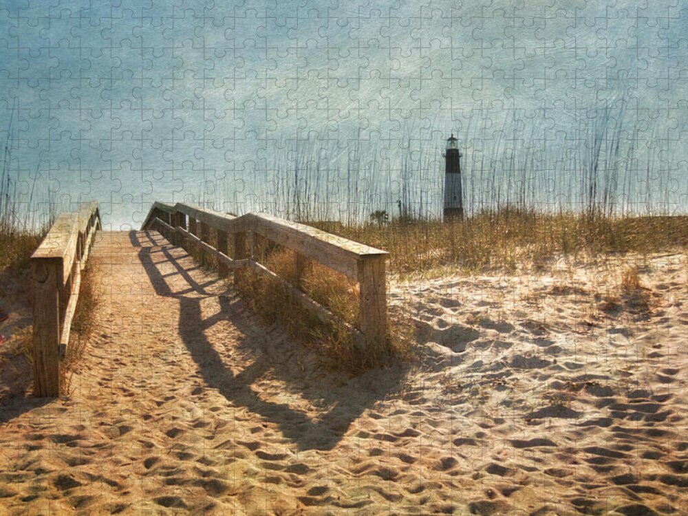 Lighthouse Jigsaw Puzzle featuring the photograph Tybee Island by Kim Hojnacki
