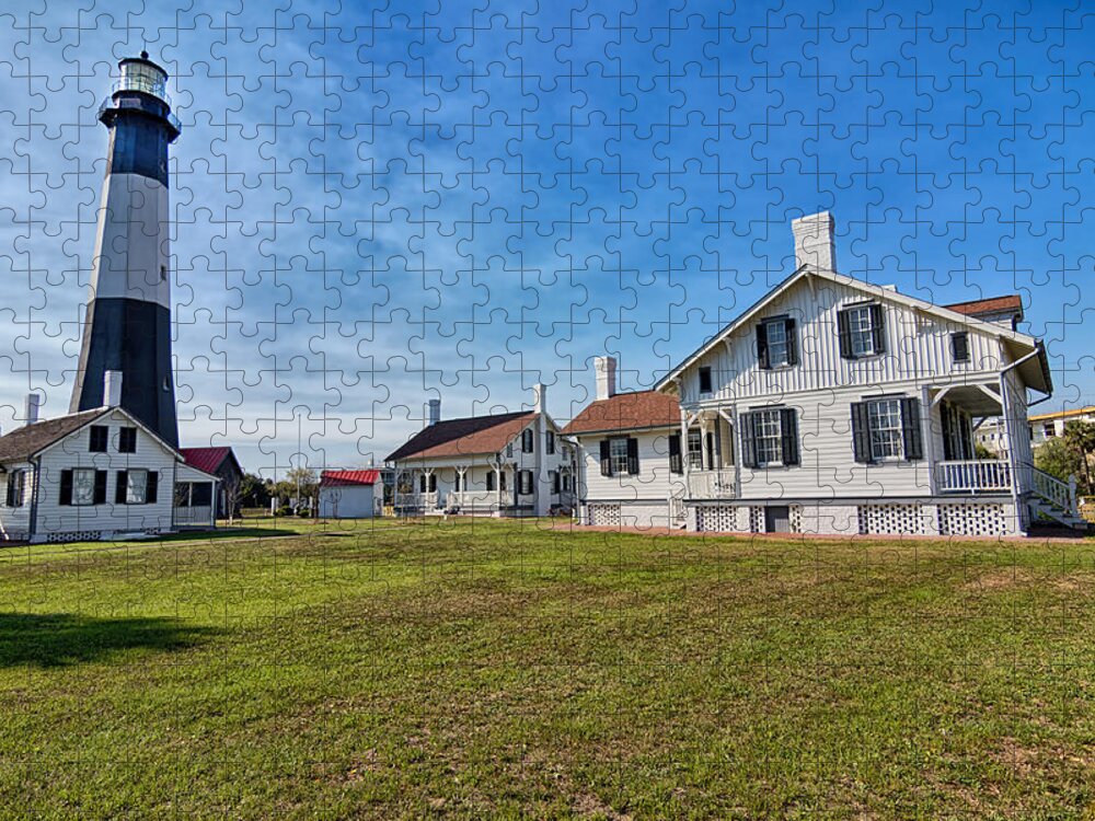 Lighthouse Jigsaw Puzzle featuring the photograph Tybee Island Light Station by Kim Hojnacki