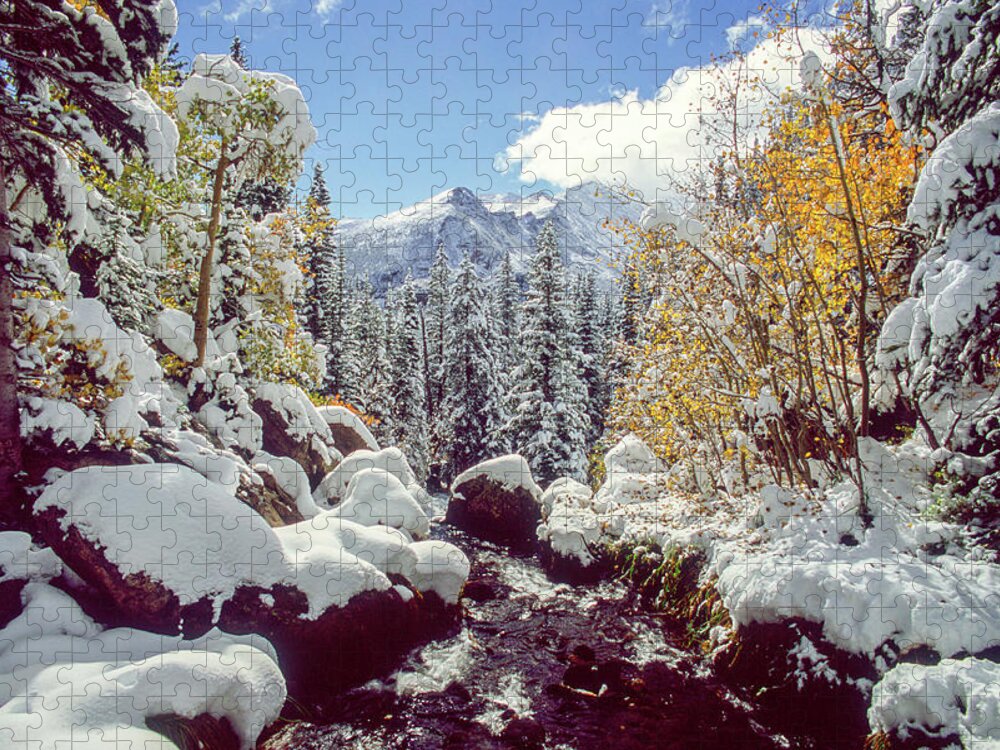 Landscape Jigsaw Puzzle featuring the photograph Tyndall Creek by Eric Glaser