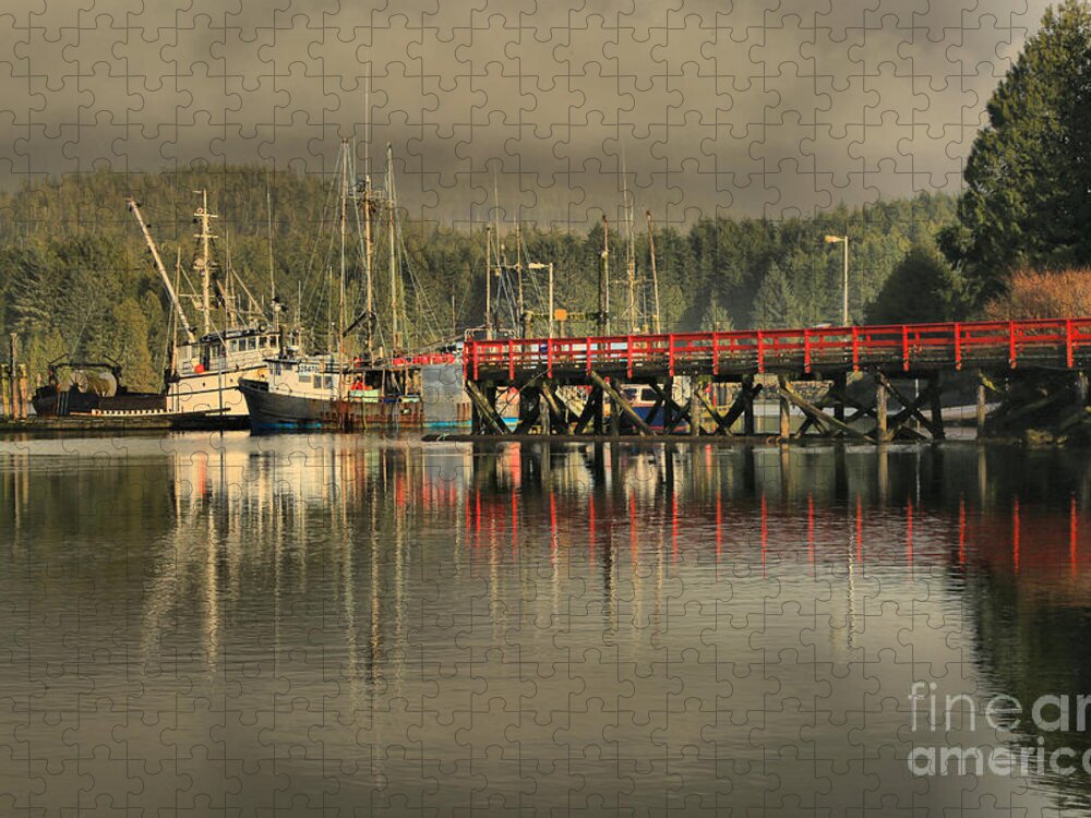 Commercial Fishing Jigsaw Puzzle featuring the photograph Ucluelet Commerical Fishing Trawlers by Adam Jewell