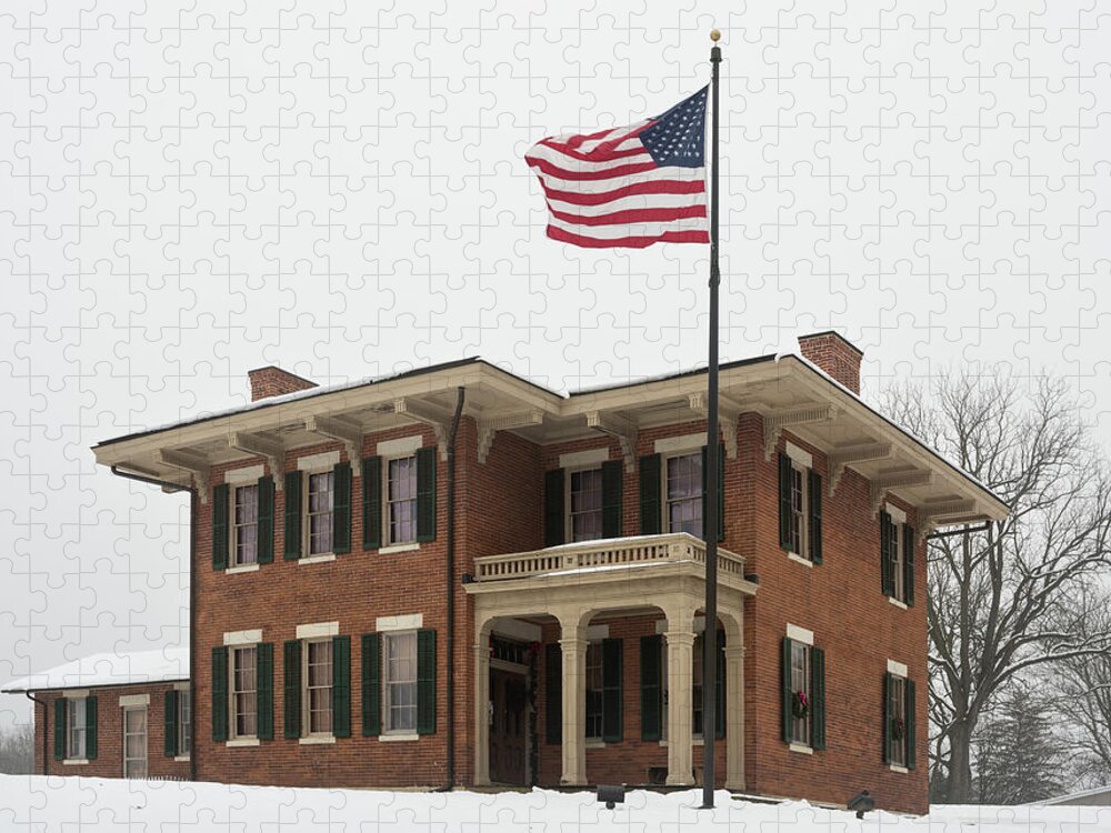 Ulysses Jigsaw Puzzle featuring the photograph Ulysses S Grant Home Galena IL by Steve Gadomski