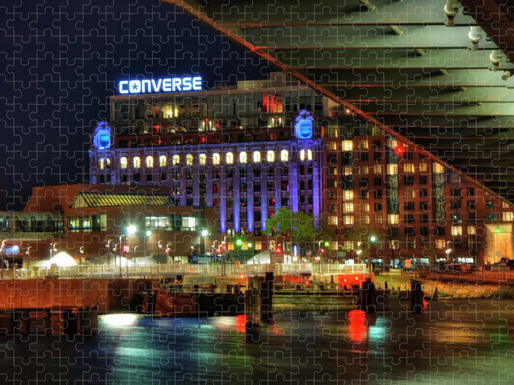 Under the Zakim Bridge - Converse - Boston Cityscape Jigsaw Puzzle by Joann Vitali - Fine Art America