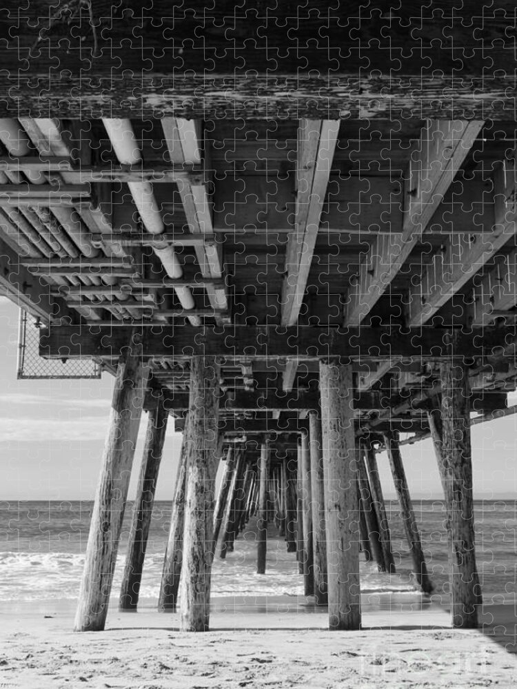 Imperial Beach Jigsaw Puzzle featuring the photograph Underneath Imperial Beach Pier by Ana V Ramirez