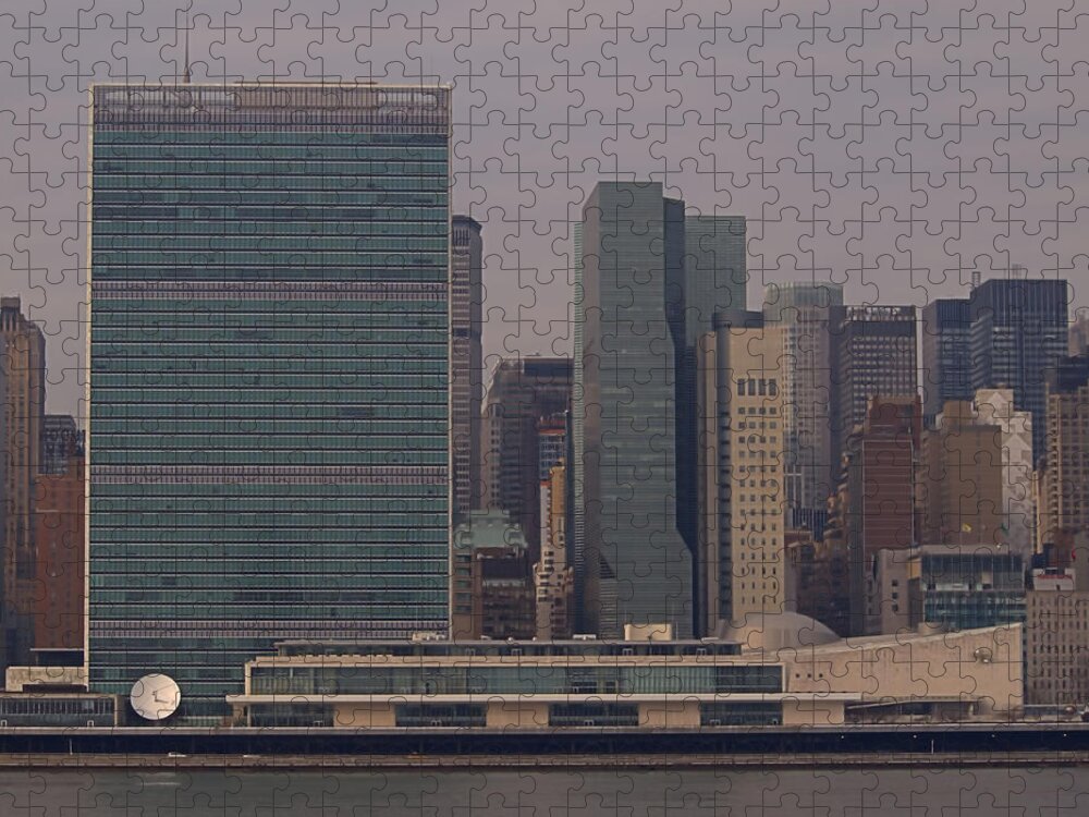 Un Jigsaw Puzzle featuring the photograph United Nations by Newwwman