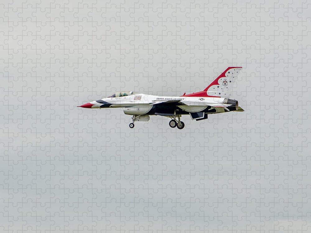 United States Air Force Thunderbirds Jigsaw Puzzle featuring the photograph United States Air Force Thunderbirds  09 by Susan McMenamin