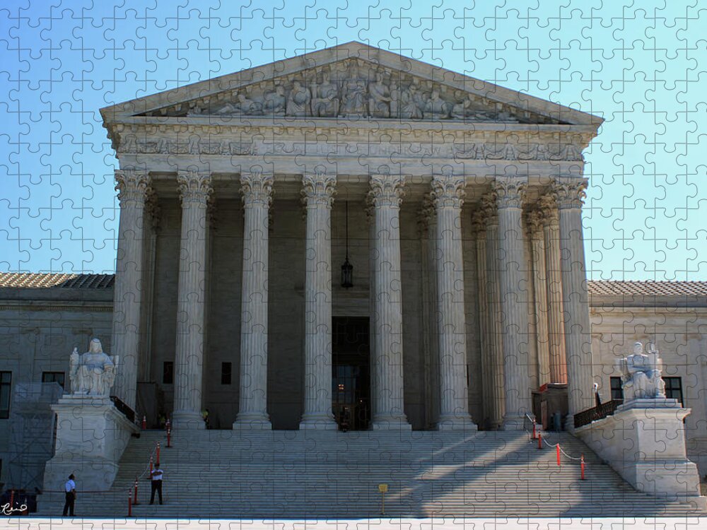 Washington Jigsaw Puzzle featuring the photograph United States Supreme Court - Equal Justice under the Law by Ronald Reid