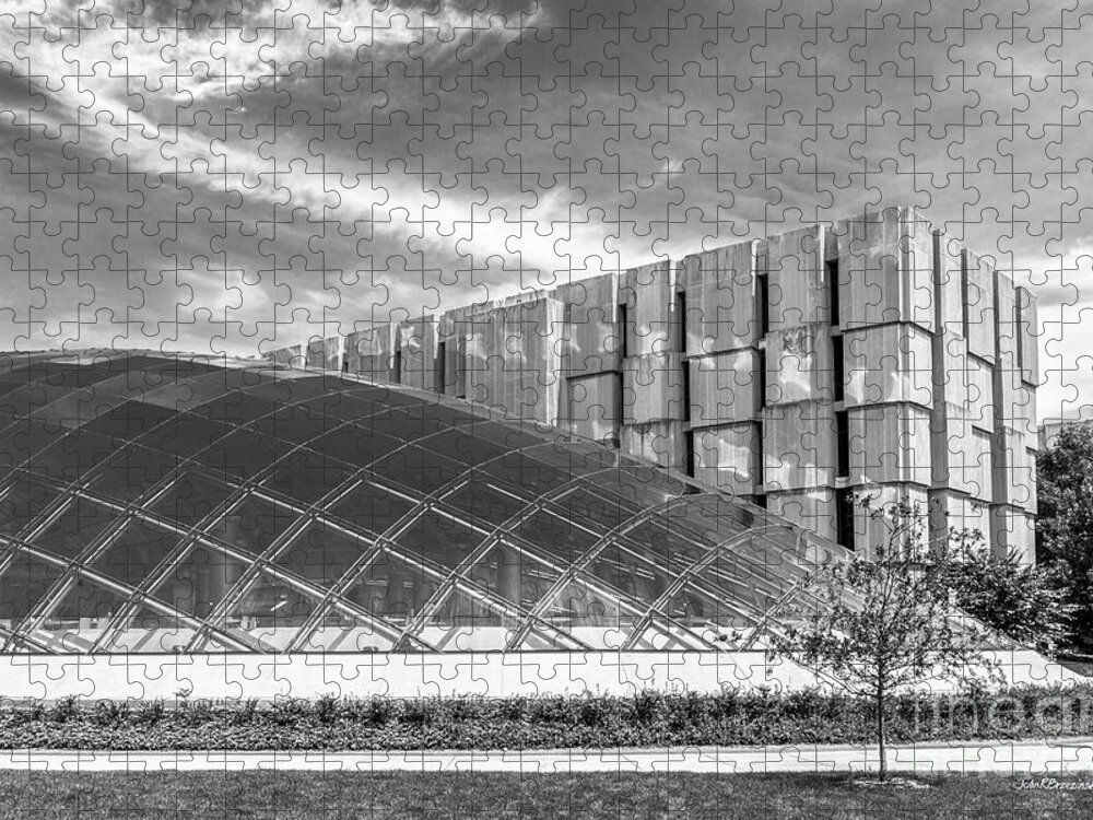 Chicago Jigsaw Puzzle featuring the photograph University of Chicago Mansueto Library by University Icons