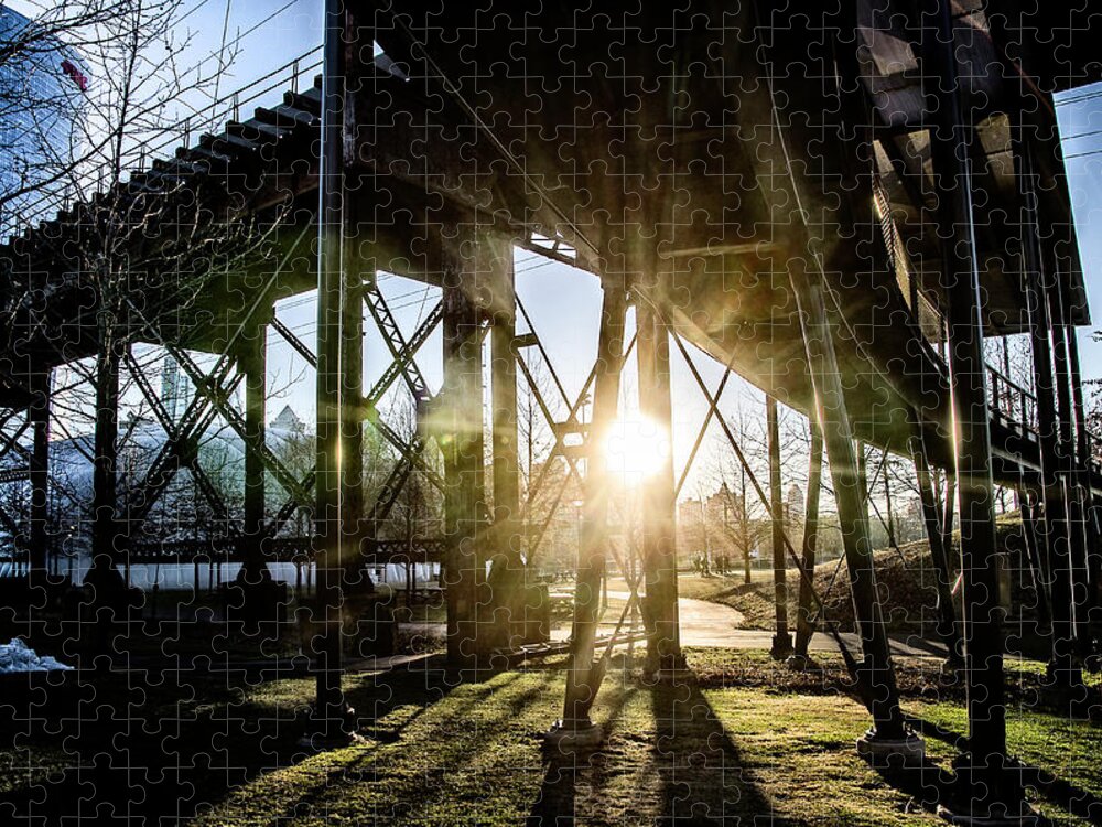 University Jigsaw Puzzle featuring the photograph University of Pennsylvania iat Sunrise by Bill Cannon