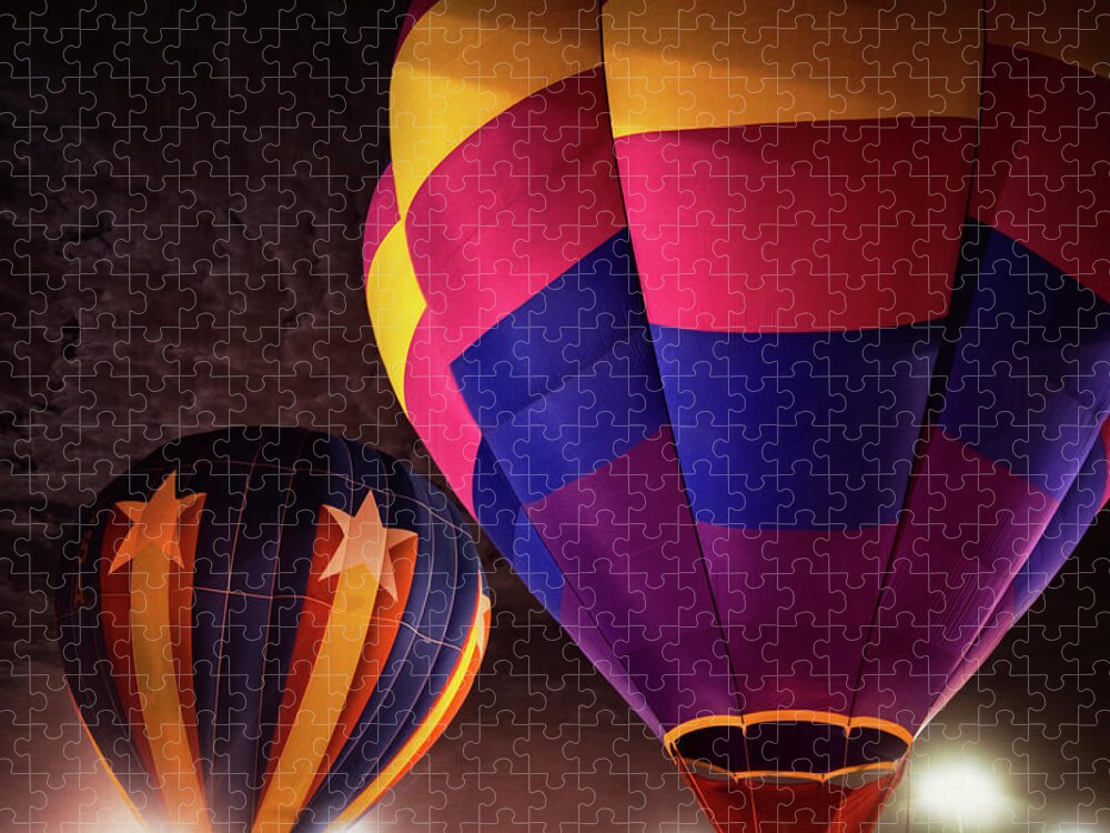 Hot Air Balloon Jigsaw Puzzle featuring the photograph Up Up And Away by Saija Lehtonen