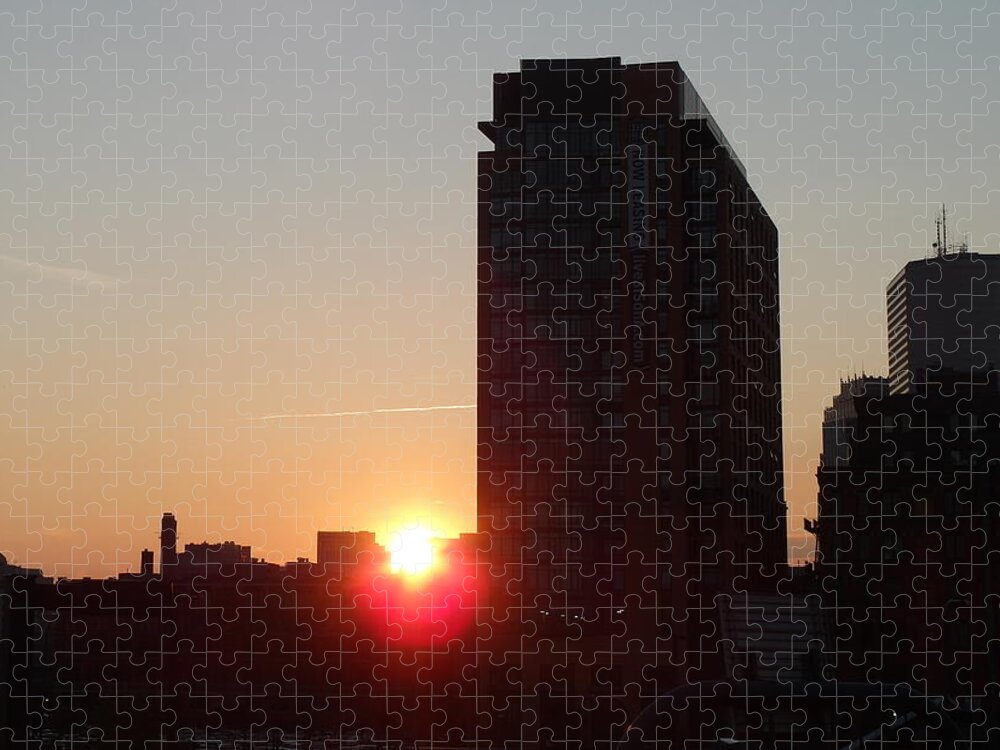 City Jigsaw Puzzle featuring the photograph Urban Sunset by Christopher Brown