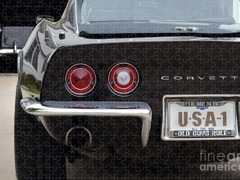 1969 Corvette Jigsaw Puzzle featuring the photograph Usa-1 by Dennis Hedberg