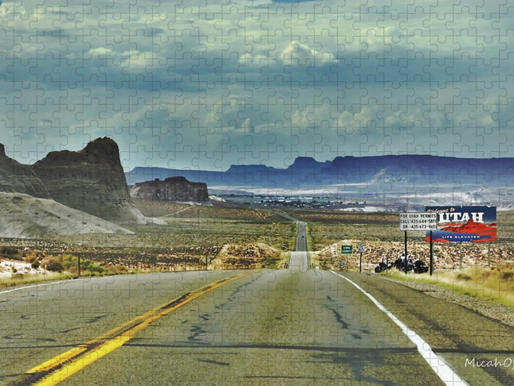 Utah Jigsaw Puzzle featuring the photograph Utah Border by Micah Offman