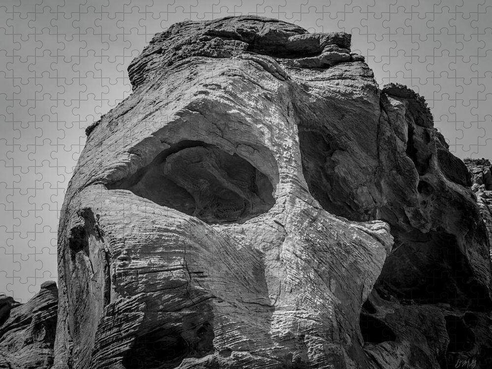 Nevada Jigsaw Puzzle featuring the photograph Valley of Fire IX BW by David Gordon