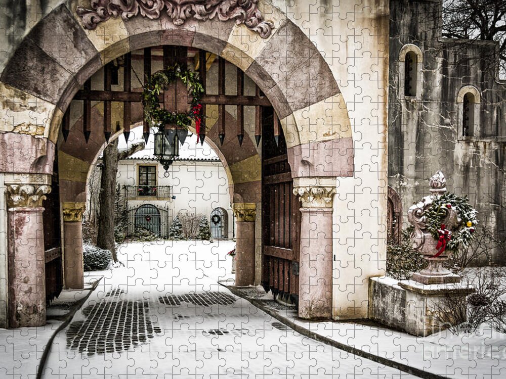 Snow Jigsaw Puzzle featuring the photograph Vanderbilt Holiday by Alissa Beth Photography