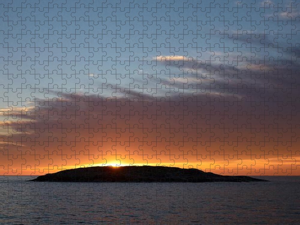 Lehtokukka Jigsaw Puzzle featuring the photograph Variations of Sunsets at Gulf of Bothnia 1 by Jouko Lehto