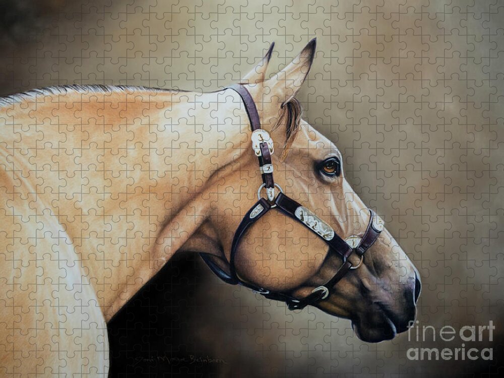 Aqha Puzzle featuring the pastel Vegas by Joni Beinborn