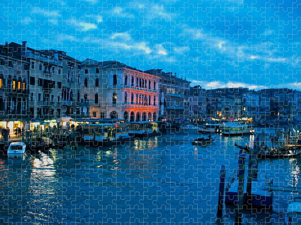 Venice Jigsaw Puzzle featuring the photograph Venice Evening by Eric Tressler