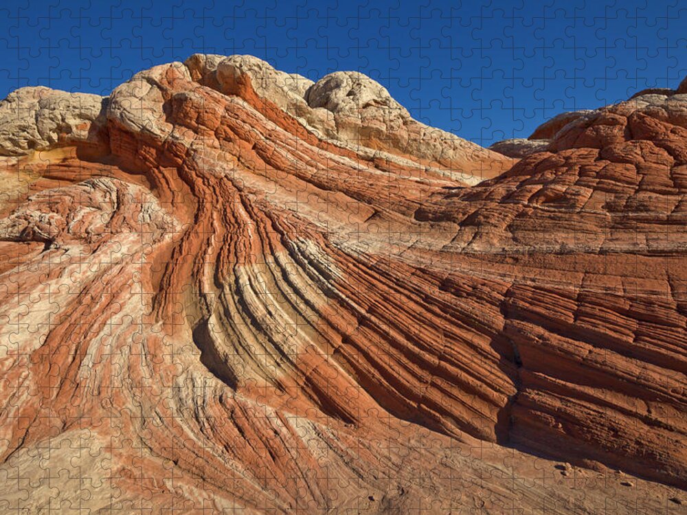 00559281 Jigsaw Puzzle featuring the photograph Vermillion Cliffs Sandstone by Yva Momatiuk John Eastcott