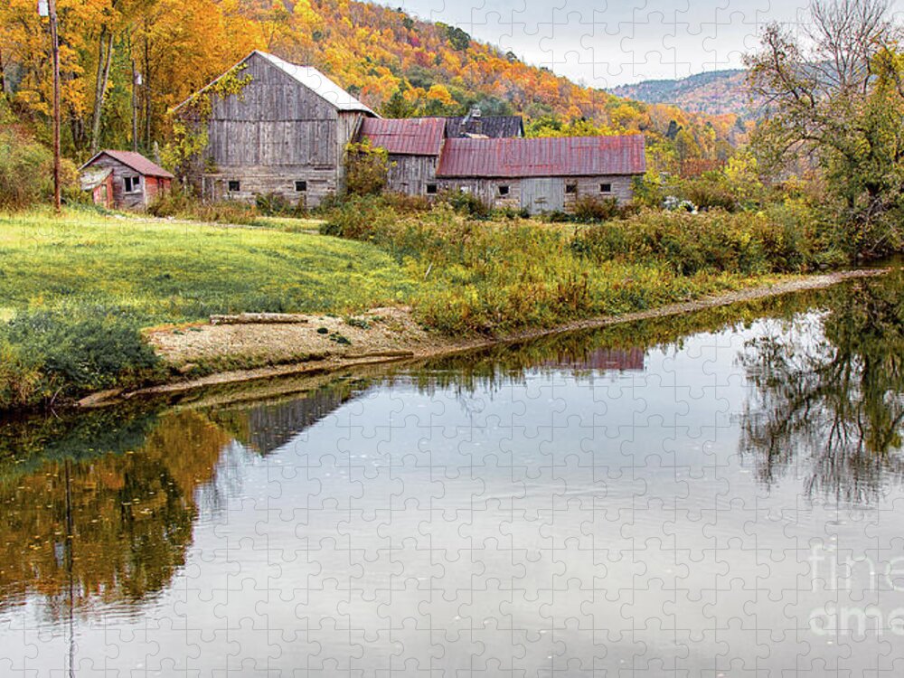 Vermont Jigsaw Puzzle featuring the photograph Vermont Countryside by Rod Best