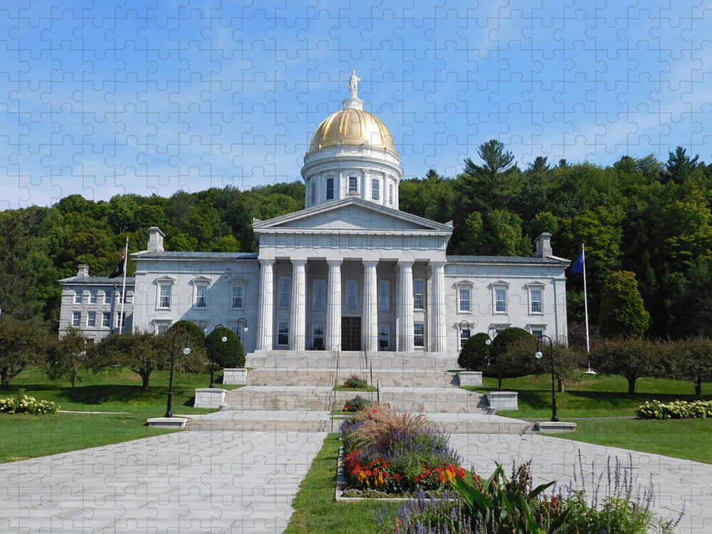 Montpelier Jigsaw Puzzle featuring the photograph Vermont State House by Catherine Gagne