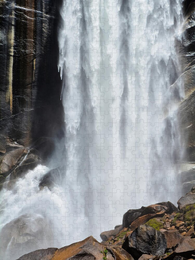 Yosemite National Park Jigsaw Puzzle featuring the photograph Vernal Fall Portrait by Kyle Hanson