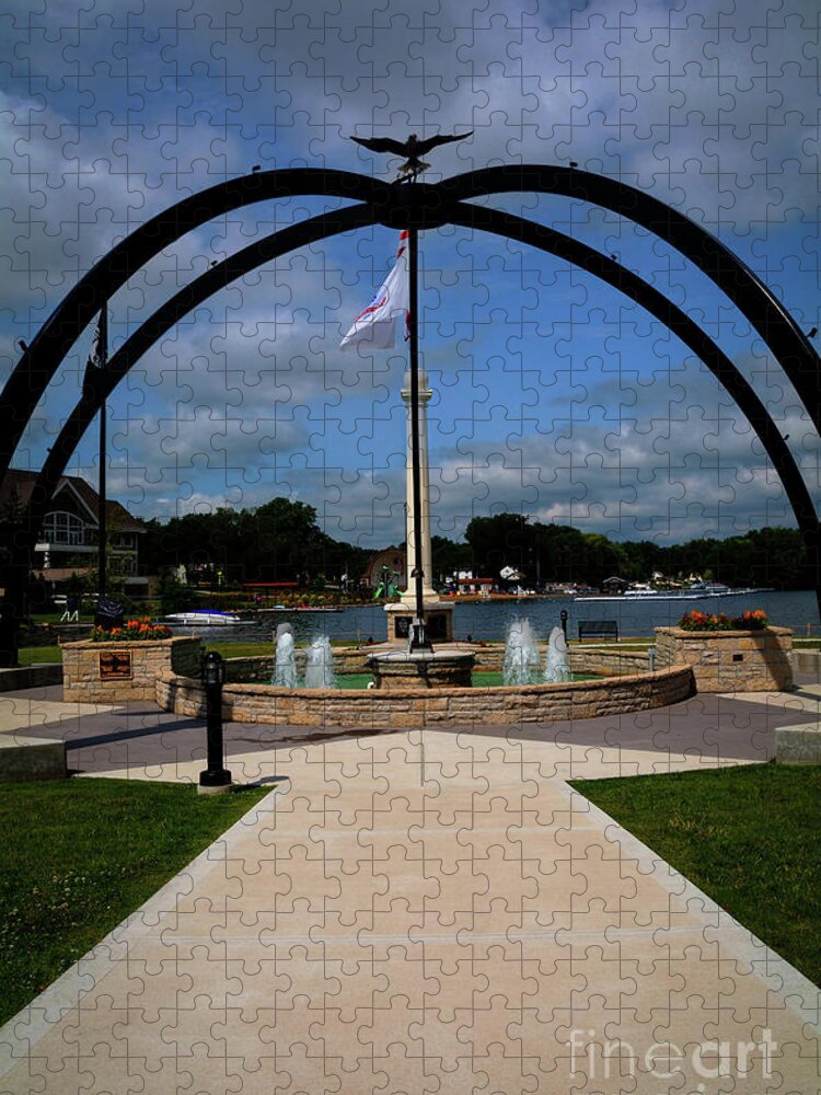 Outdoors Jigsaw Puzzle featuring the photograph Veterans Memorial Park by Deborah Klubertanz