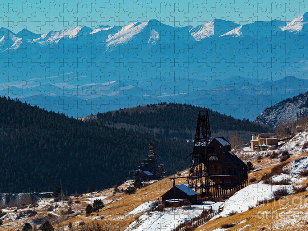 Sangre De Cristo Jigsaw Puzzle featuring the photograph Victor Gold Mine by Steven Krull